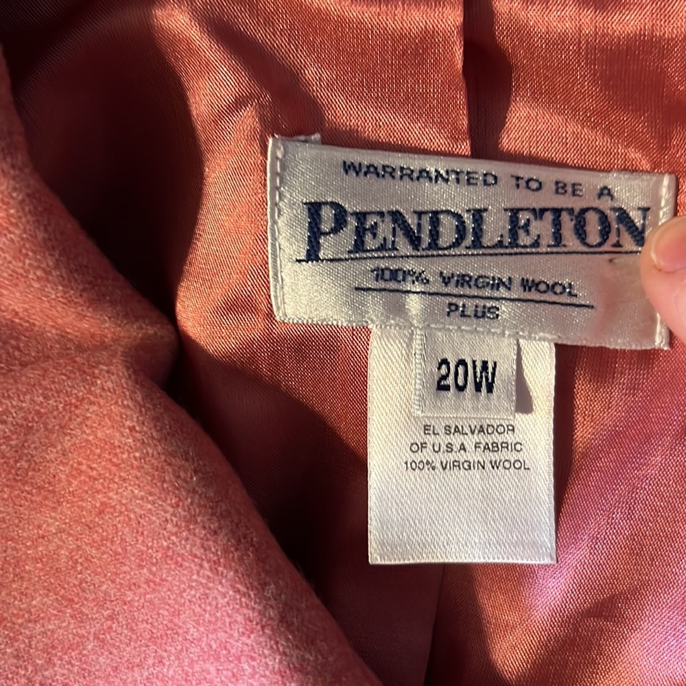 Pendleton Light Pink Virgin Wool Jacket - image 4